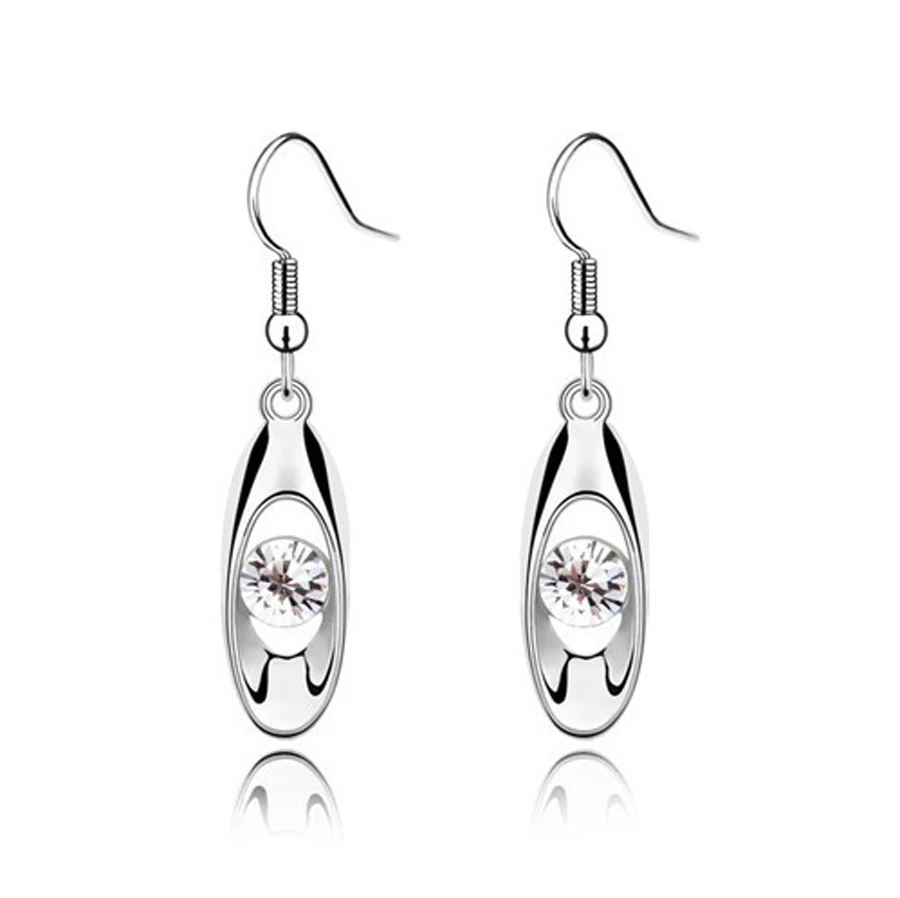 2016 посеребренные серьги с каплями воды изысканные ювелирные изделия модные для