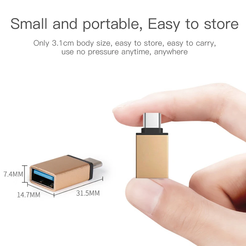 ! ACCEZZ USB OTG адаптер Type C к конвертер для вспышки One Plus 5 LG G5 G6 Xiaomi Mi 6 8 Samsung Galaxy S8 S9