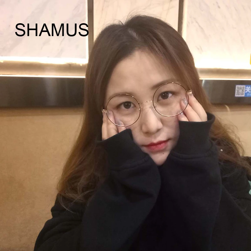 Супер светильник оптические оправы SHAMUS модные круглые очки 2017 ретро брендовые