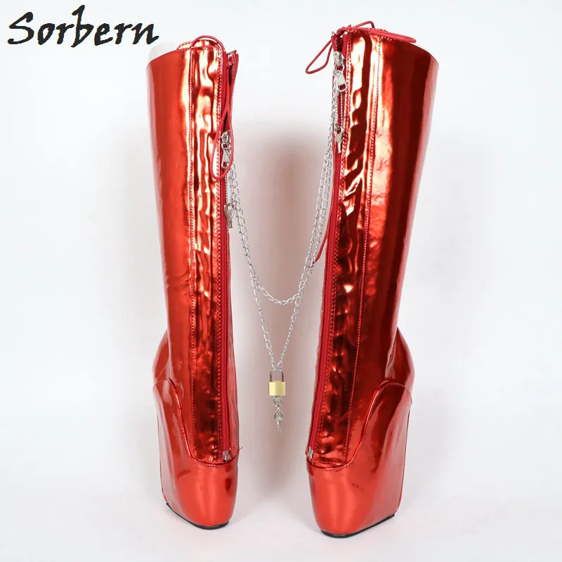 Женские ботинки до середины голени Sorbern сапоги на платформе танкетке шнурках