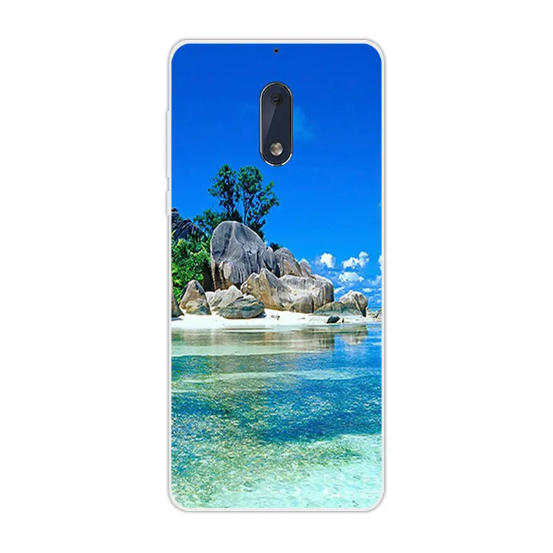 Чехол для Nokia 6 Оригинальный чехол EARMIKE силиконовый Smile дизайн Android 7 телефона Nokia6