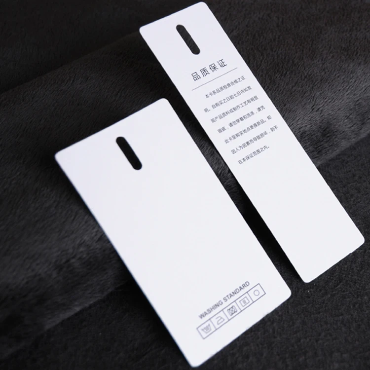 Индивидуальные вырезанные ценники для одежды напечатанные Висячие ярлыки