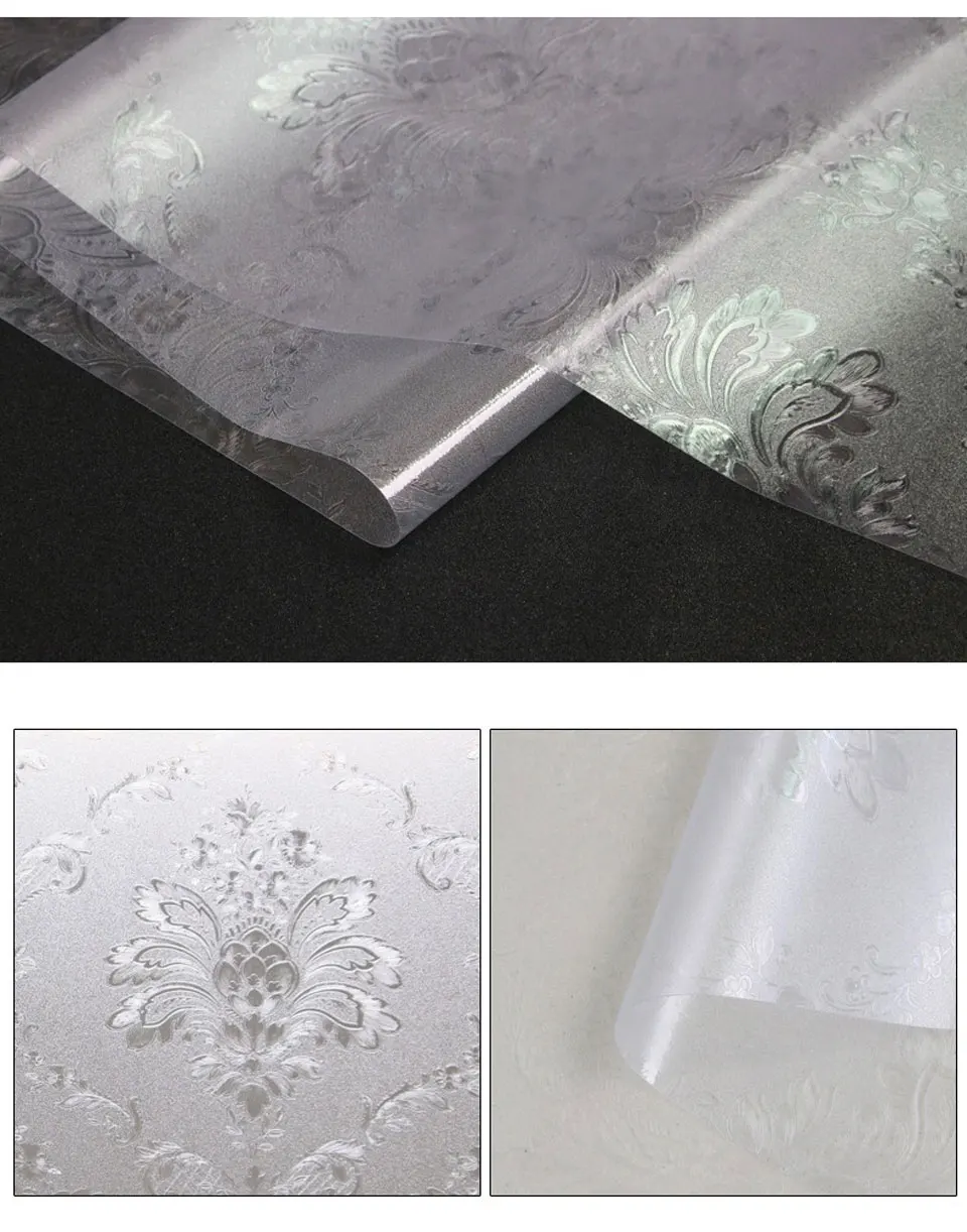 

45/60*500cm Static Glue-free Window Glass Film Sticker Frosted Opaque Window Foil Sticker Customized bedroom Home Decoration