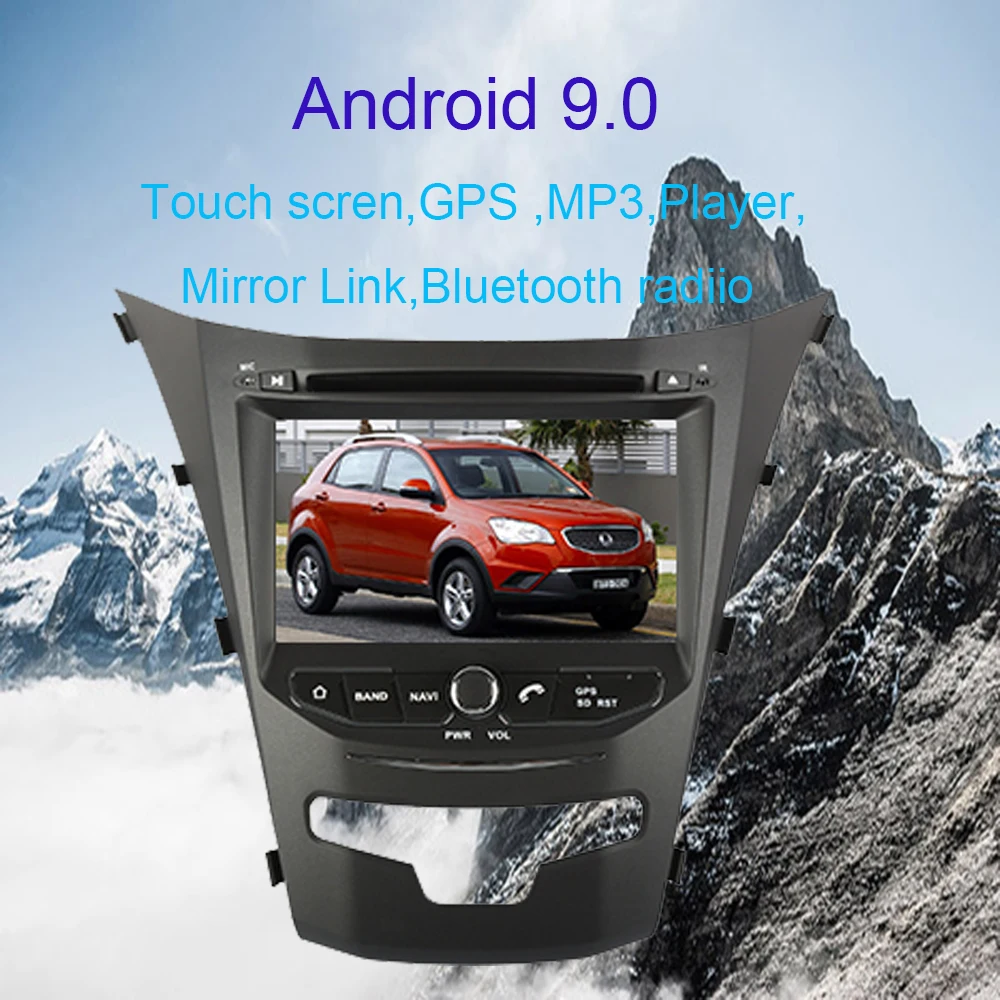 Android 9,0 Восьмиядерный автомобильный Радио стерео для SSANGYONG KORANDO/C210/SSANGYONG ACTYON 2013- Автомобильный gps навигатор мультимедийный плеер