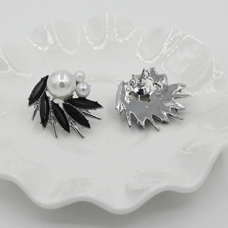 8 colors High quality Wholesale New statement simulated earring fashion Shiny crystal stud Earrings for women jewelry gift | Украшения и