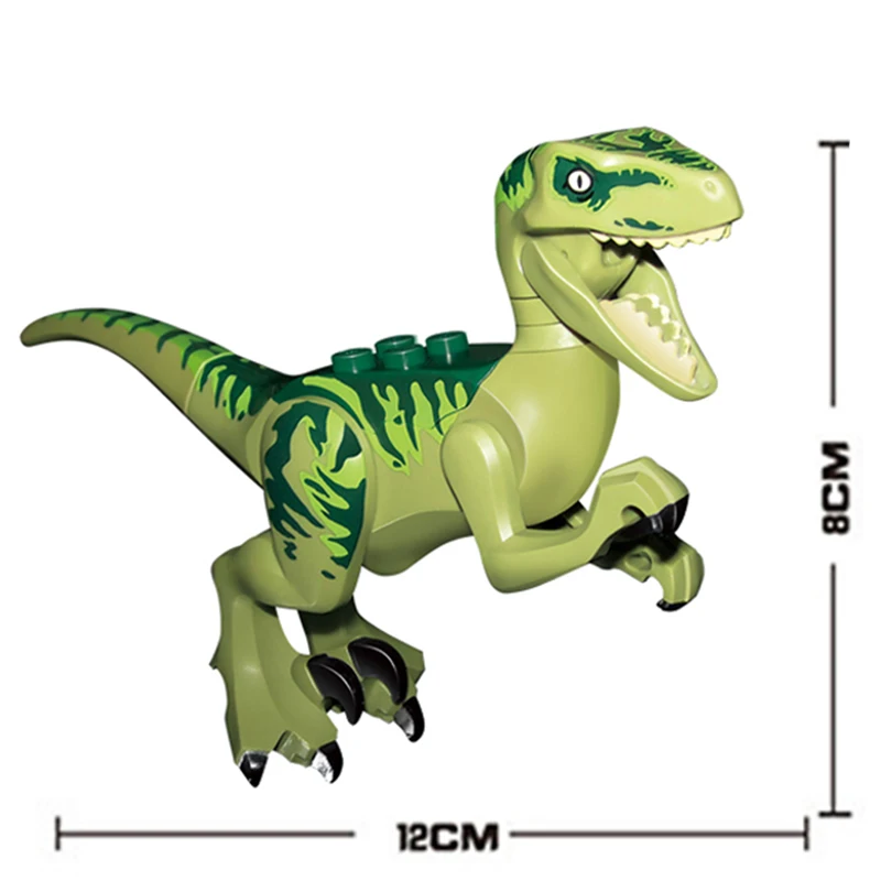 8 шт. Динозавры юрского периода строительные блоки фигурки T-Rex модель сборки мира