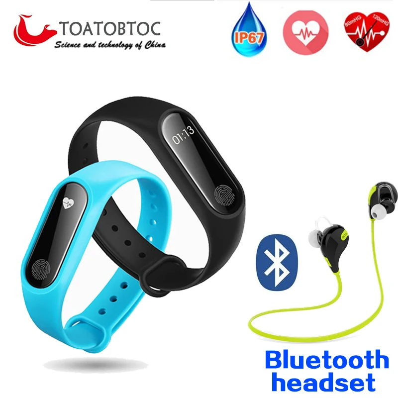 Электронные часы M2 монитор сердечного ритма Bluetooth здоровья фитнес-трекер