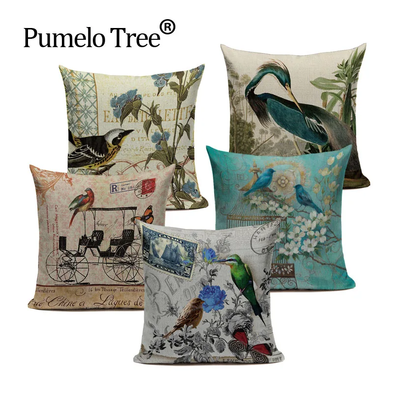 Винтажный декоративный чехол для диванов наволочка с животными подушки на заказ