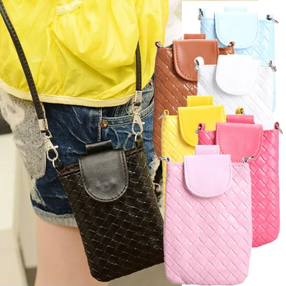 Женская сумка для телефона сумки на плечо Чехлы клатч сплетенные iphone 4/5/5s/MP3/4 LT88 |