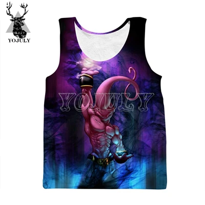 Vest YOJULY жилет унисекс с 3D принтом для мужчин/женщин Dragon Ball Z DBZ Broly Broli Saiyan Goku аниме Harajuku Повседневный забавный жилет с круглым вырезом VE07 - Цвет: Vest