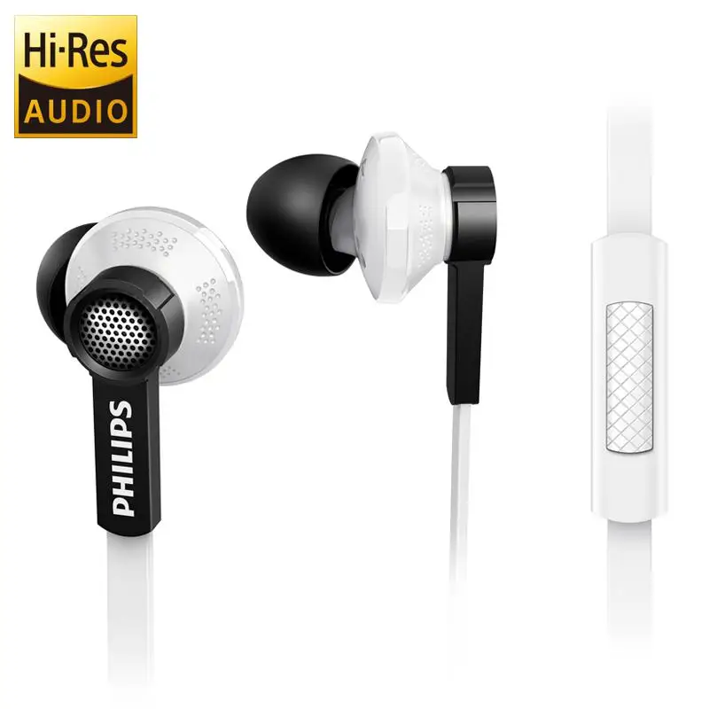 Philips оригинальные наушники Tx1 с высоким разрешением HIFI Fever наушники ухо наушники с шумоподавлением для телефона samsung Xiaomi - Цвет: TX1-White
