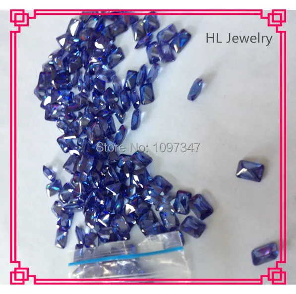 

50/PCS/ Lot 5*7MM Octagon Tanzania Color Cubic Zriconia Stone