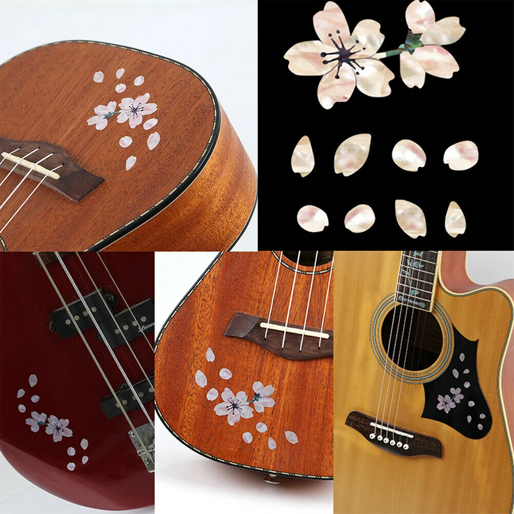 New Inlay Stickers Cherry Blossoms At Guitar Heads And Pick Guards Blossom Thin Sticker Decoration | Дом и сад