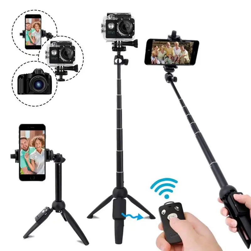 Селфи палка штатив bluetooth для gopro смартфон камера портативный монопод Штатив 40In Выдвижная селфи палка Штатив для iPhone