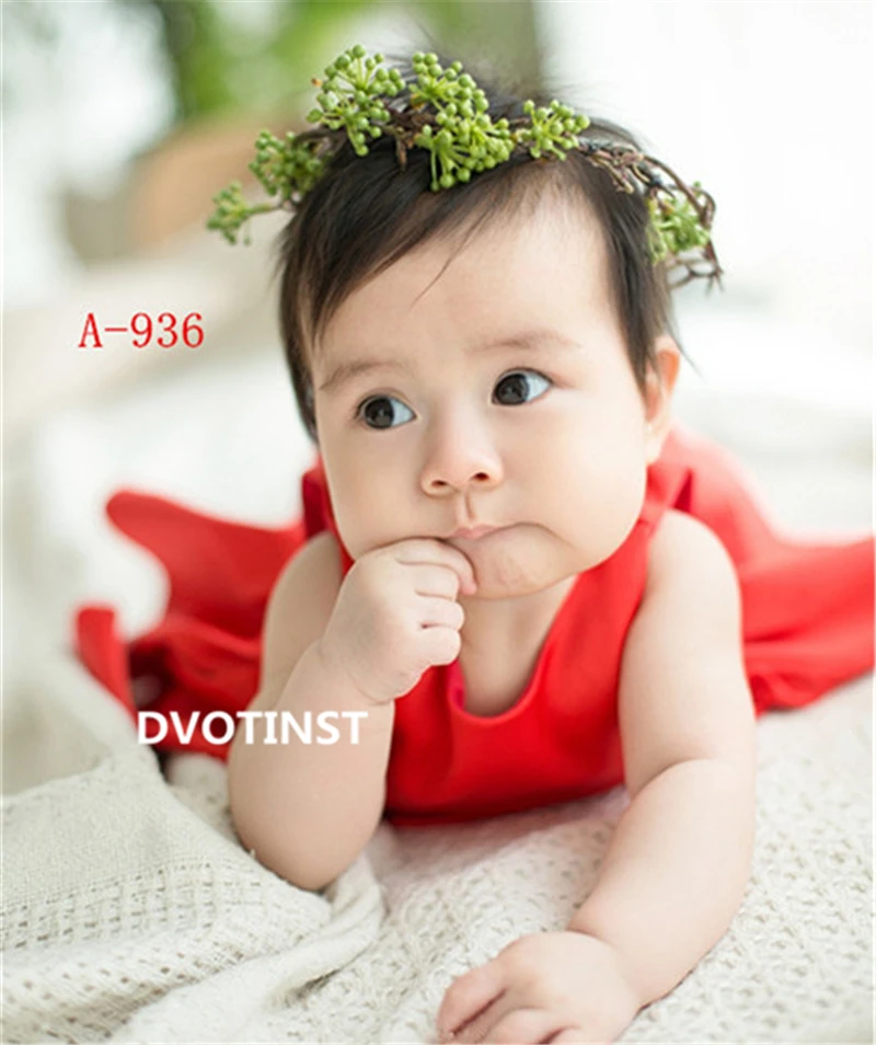 Dvotinst Baby Girls Photography Props Tutu Flora Dresses+Headband Set for 3-4M Fotografia Wedding Party Studio Shoots Photo Prop | Детская