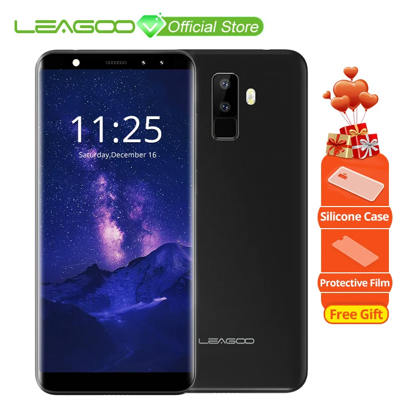 LEAGOO M9 5 &quot18:9 полный Экран четыре камеры Android 7 0 MT6580A 4 ядра 2 Гб Оперативная память 16