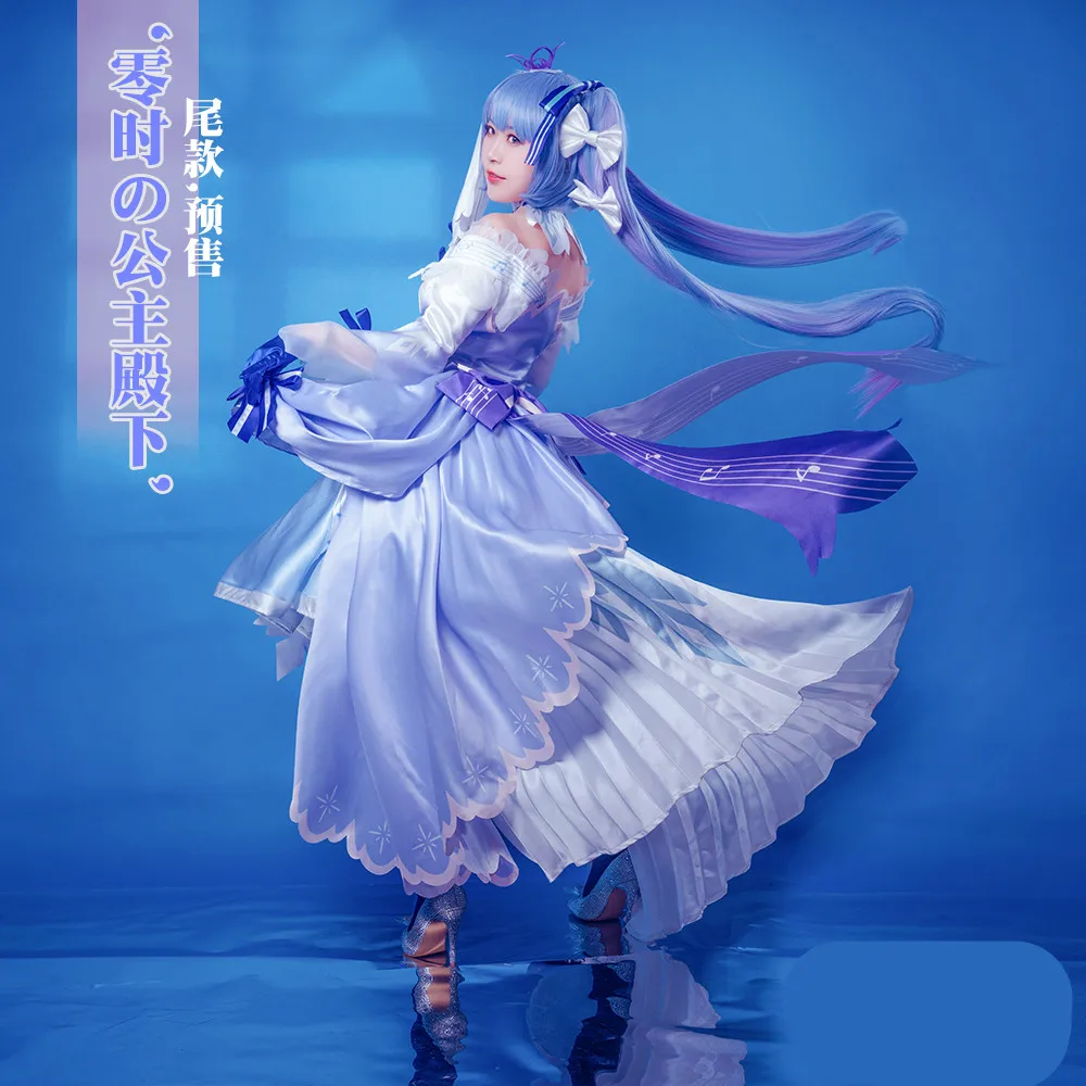 Miku Vocaloid/V косплей Хацунэ Мику костюм Снежная в нуле Хэллоуин Сексуальные костюмы