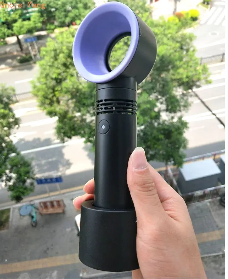 2019 Портативный USB перезаряжаемый портативный вентилятор Bladeless ручной мини кулер
