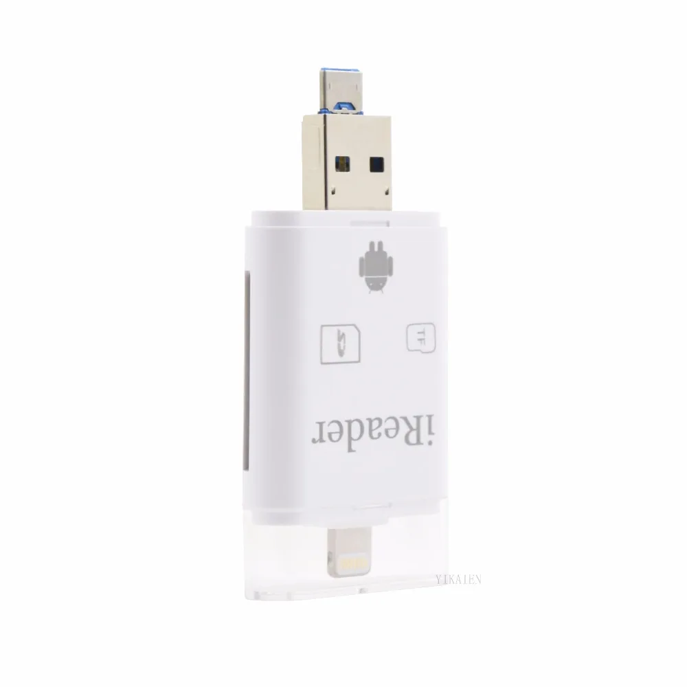 3 в 1 iFlash Drive USB Micro SD SDHC TF card reader с карты памяти для iPhone 6 s +/6 s/6/6 plus/5/5S/ipad/Android Мобильных