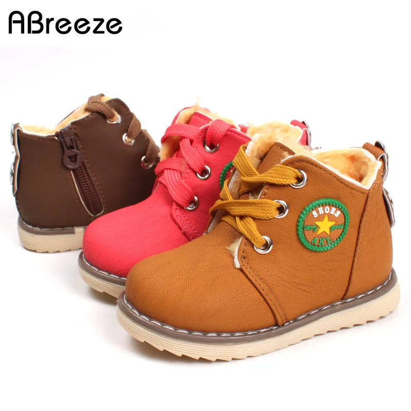 Детская обувь размеры 21 30 Модные осенние ботильоны для мальчиков и девочек