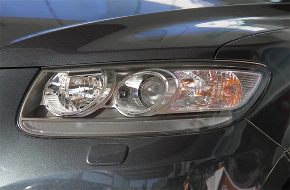 Для hyundai Santa Fe 2008 2009 2010 2011 2012 автомобильные фары прозрачные линзы Авто оболочка Крышка