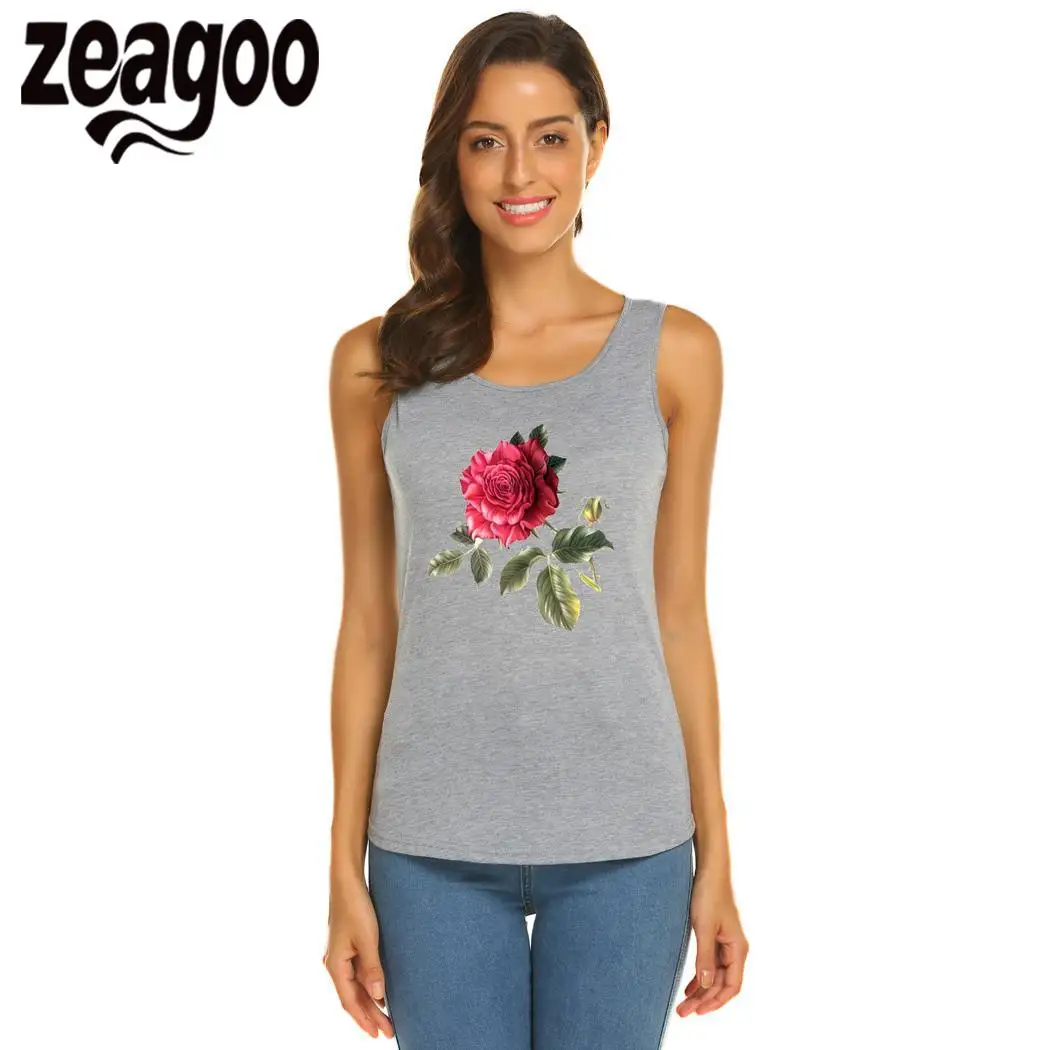 Zeagoo круглым вырезом Повседневное одноцветное Для женщин рукавов Slim Fit Мягкая