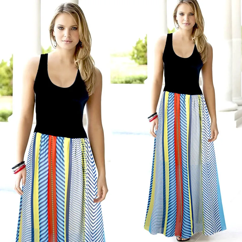 Vestidos длинное летнее платье пляжное женское Vestido Longo Вечерние платья Robe Vetement Femme Roupa