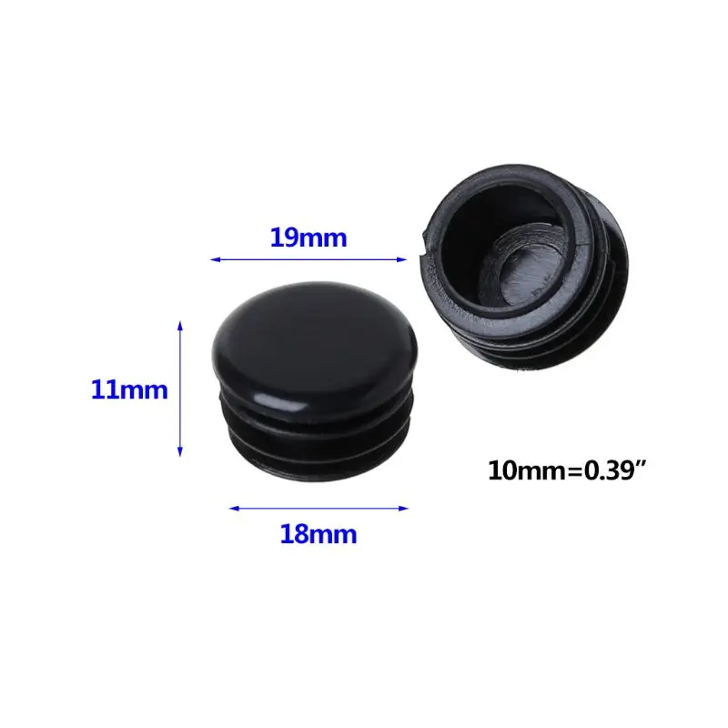

2 Pcs Bicycle Handlebar Cap Plug Dustproof Grips End Bar Plugs Plastic Stopper MTB Bike Parts Universal Mountain Bikes Accessory