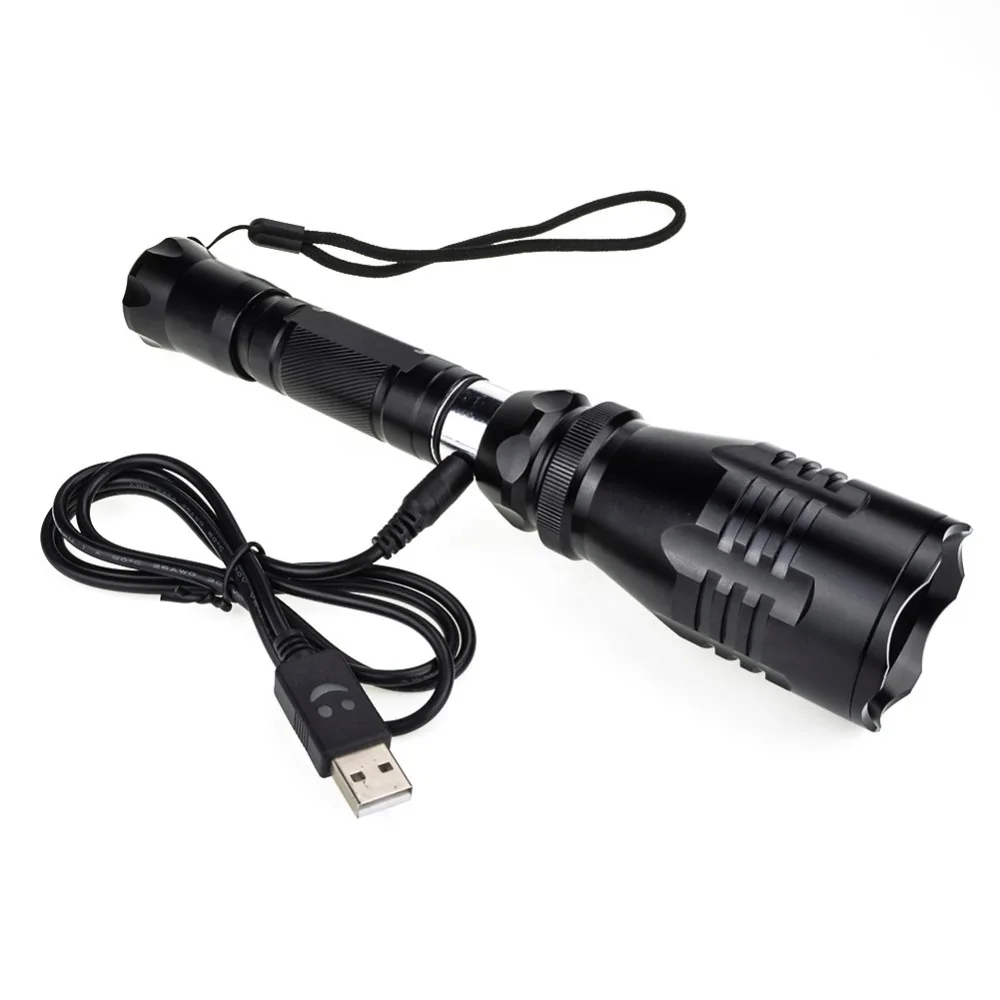 Охотничий фонарь 500 м дальнее расстояние зеленый красный свет CREE R5 светодиодный