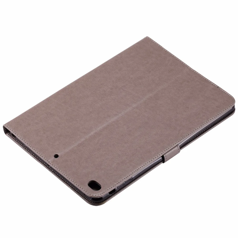 Для Coque iPad Air 2 Чехол кошка из тисненой искусственной кожи Магнитная застежка Стенд чехол автовключение/сна Smart Cover для iPad Air2/Air 1