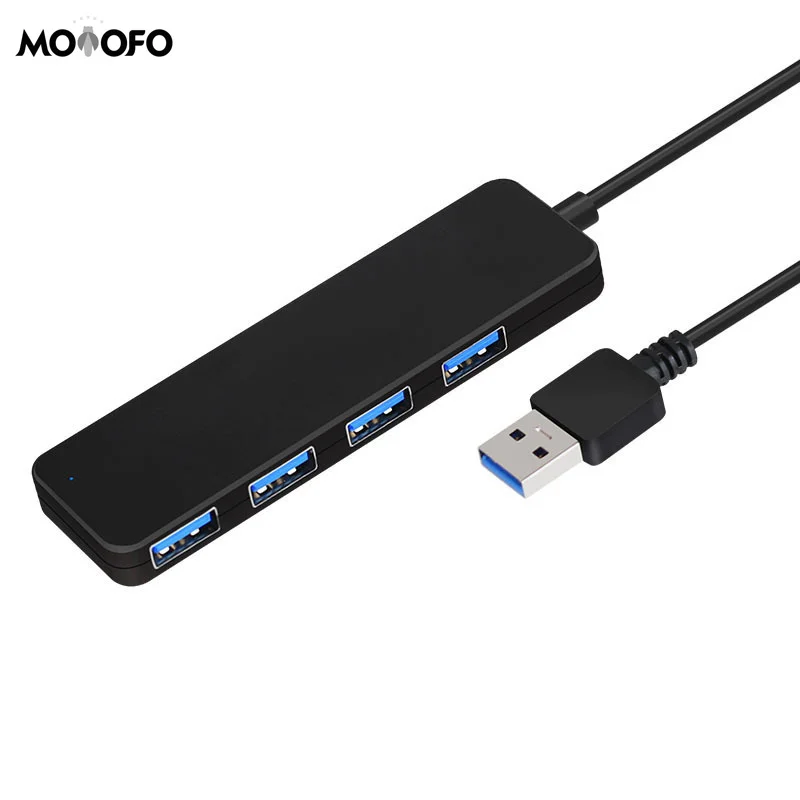 4-портовый USB 3 0 Ультра тонкий концентратор данных для MacBook Mac Pro/Mini Surface Pro XPS ноутбук