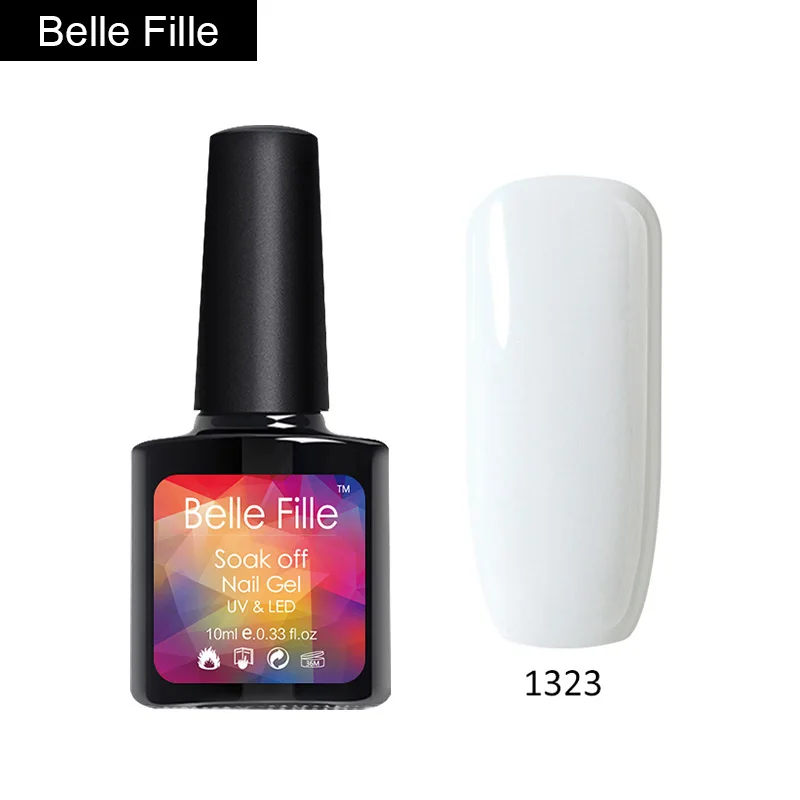 Belle Fille 10 мл Гель лак для ногтей замочить от арбуза красный цвет маникюр