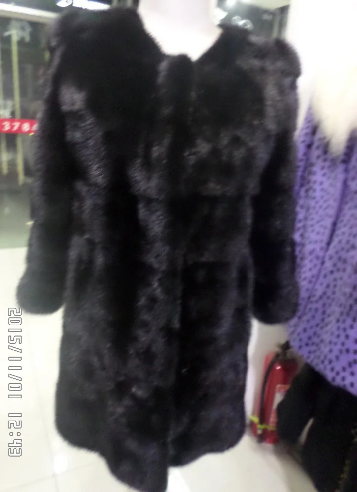 Linhaoshengyue Domestic Real  Mink Fur Coat enlarge