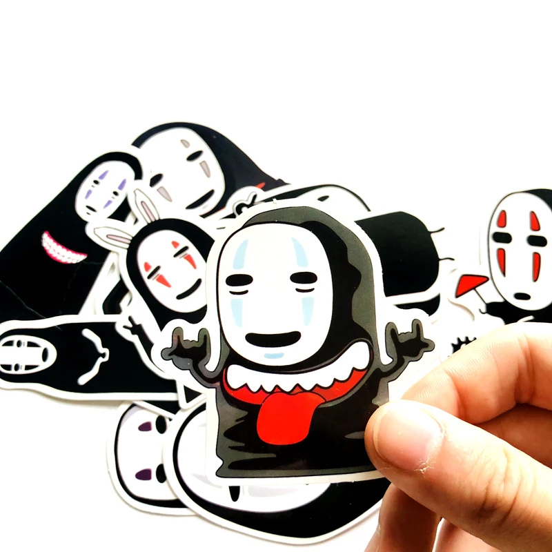 12 шт./компл. Новые Стикеры аниме Spirited Away No Face Man s для скейтборда ноутбука чемодана