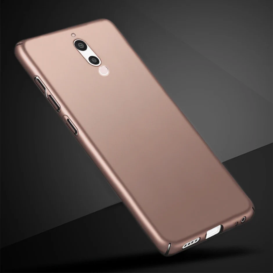 Rose Gold Тонкий Жесткий ПК чехол для huawei Mate 10 Lite Maimang 6 матовый пластиковый чехол для телефона для huawei Nova 2i G10 RNE-L21 L22 L23 - Цвет: Rose Gold