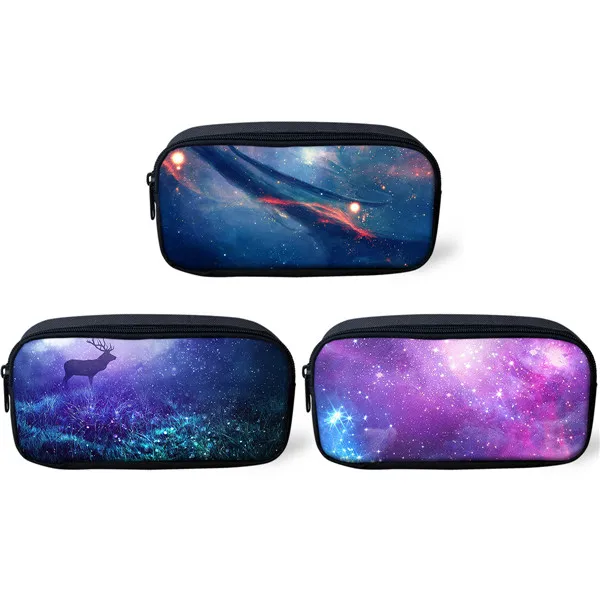 ALG0603 Thikin 3PS Galaxy школьные пеналы для подростков ручка сумка для джинсовый пенал девочек макияж хранения сумки ручка кошельки для детей - Цвет: ALG0603