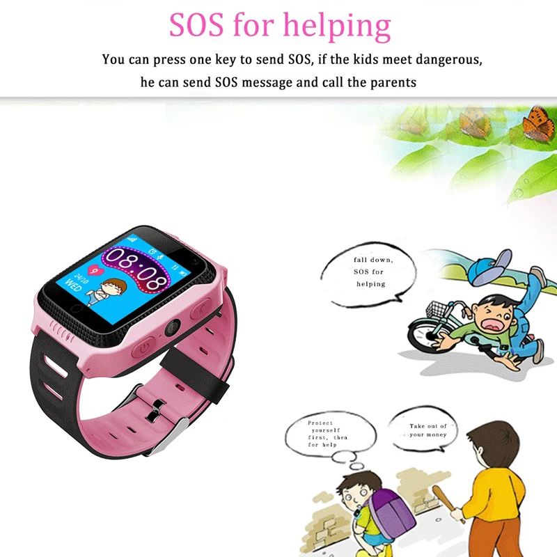 Q528 gps Детские умные часы SOS устройство отслеживания местоположения с камерой