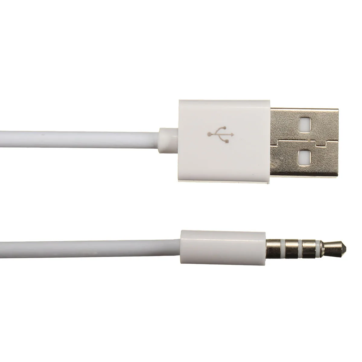 Белый USB 2 0 штекер для наушников 3 5 мм аудио AUX автомобильный кабель зарядное