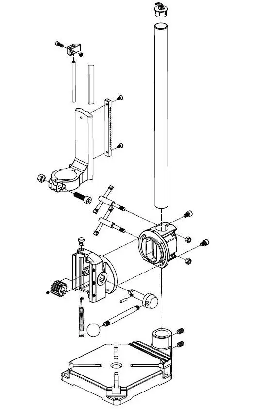Электрическая электрическая дрель 0 90 градусов настольная подставка для