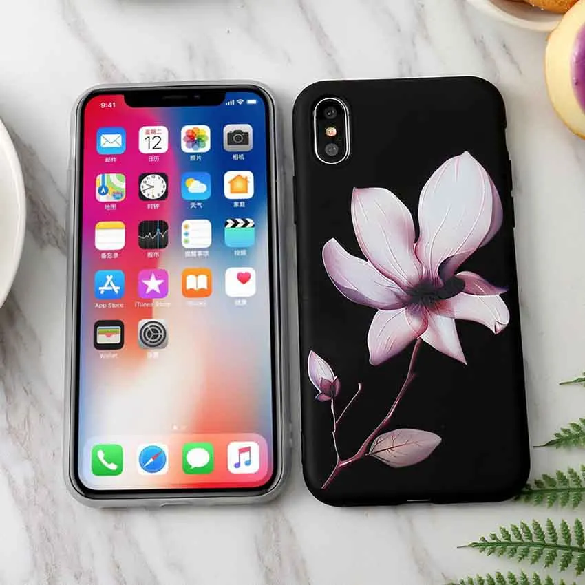 Чехол с изображением лотоса "Relief" для Samsung Galaxy A3 A5 A7 2017 J7 S8 Plus Max S7 Edge Prime 2018, мягкий силиконовый задний ковер.
