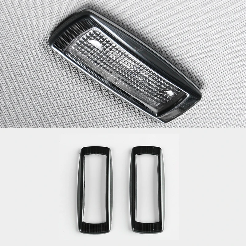 

For Skoda Karoq 2017 2018 Stainless steel rear reading Lamp decoration cover Trim Car styling Accessories 2pcs
