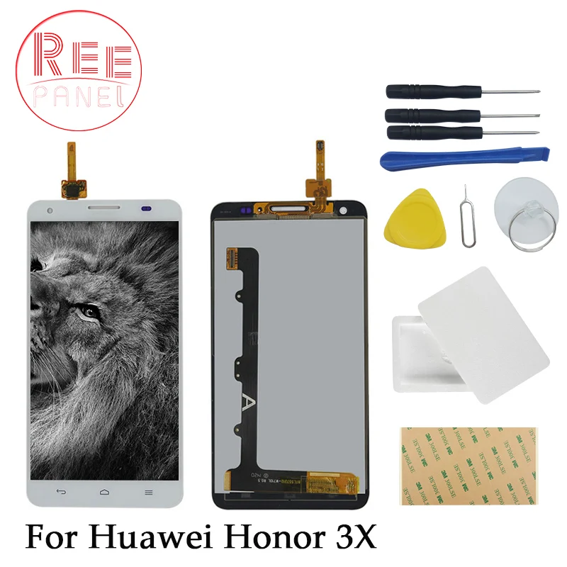 РЗЭ Панель для huawei Honor 3X G750 ЖК дисплей Дисплей касания Сенсор сборки T01 T00 U10