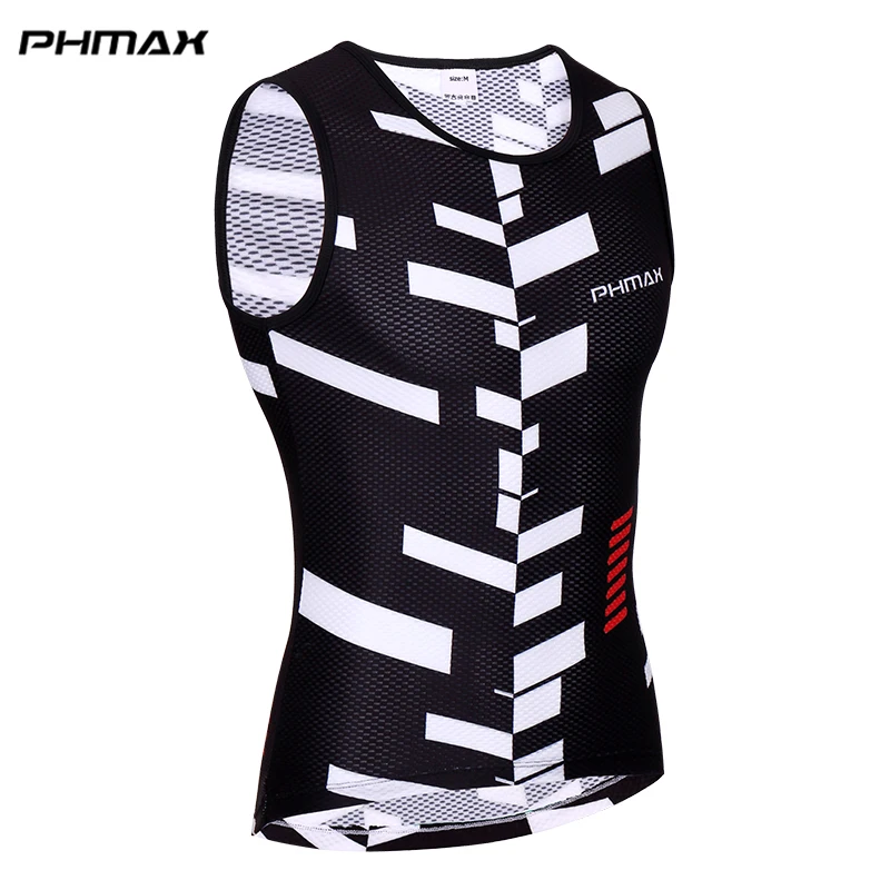 Черный PHMAX Breathbale Велоспорт Джерси Superlight циклические базовые слои сетка для волос Велосипед Одежда Нижнее белье велосипедная одежда рубашка - Цвет: Черный