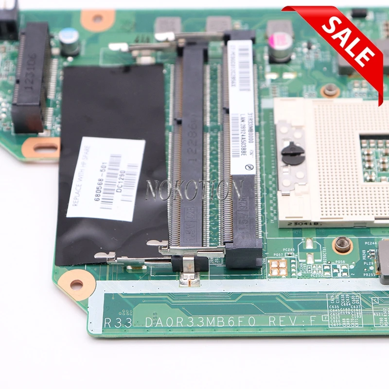 NOKOTION материнская плата для ноутбука HP Pavilion G4 G6 G7 2000 основная DA0R33MB6E0 680568 501 001 HM76