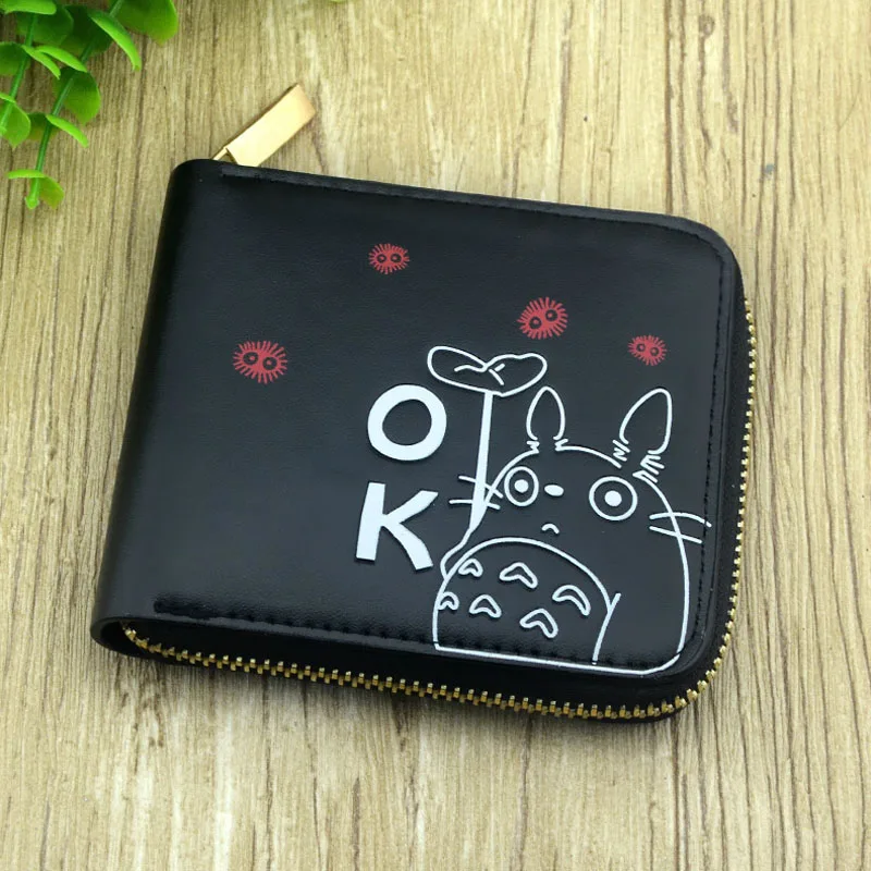 My Neighbor Totoro 1 Natsume Yuujinchou, милый короткий кошелек с аниме, Мой сосед Тоторо, кошелек для монет, сказочный хвост, разноцветный кошелек для карт, кошелек с принтом Fate Stay Night - Цвет: My Neighbor Totoro 1