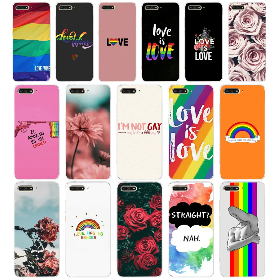 Мягкий силиконовый чехол 142AQ ЛГБТ Love Wins из ТПУ для huawei Honor 7a pro 7x play 5 45 7 дюйма |