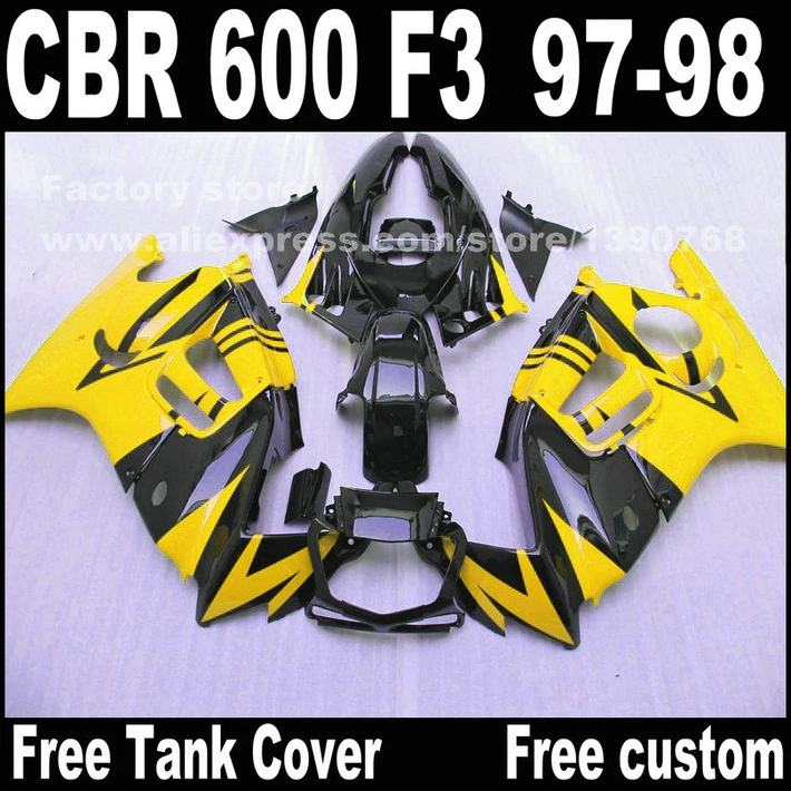 Мотоциклетные детали для HONDA CBR 600 F3 Обтекатели 1997 1998 CBR600 97 98 строительный комплект