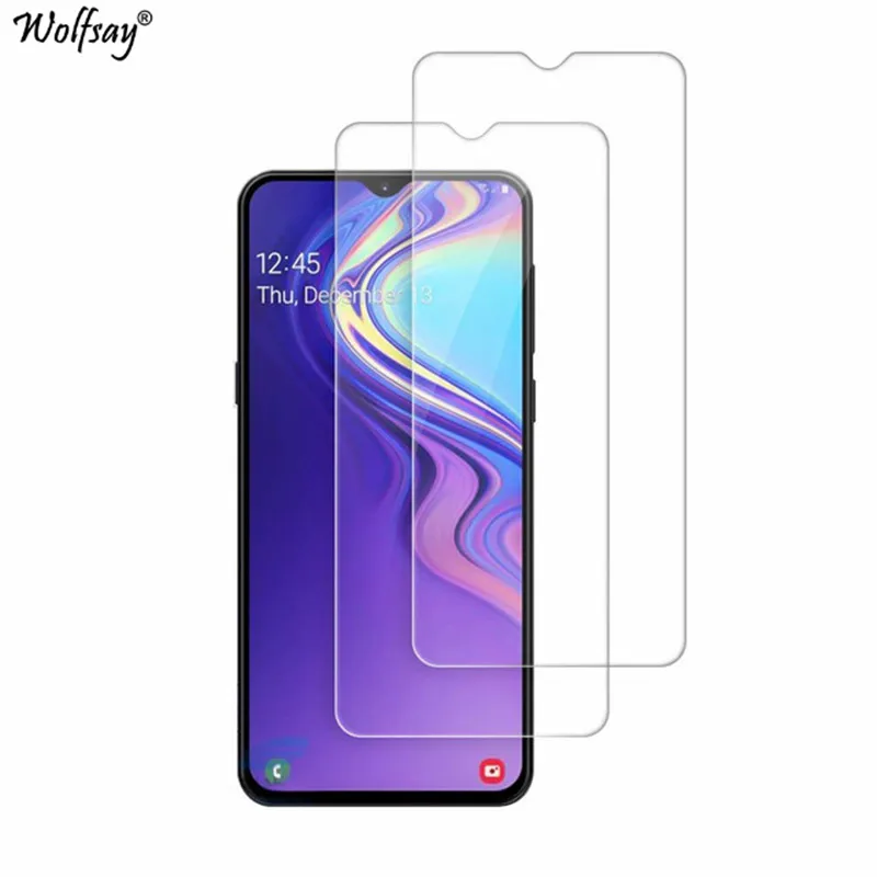 Стекло Wolfsay для Samsung Galaxy M20 2 шт. защита экрана закаленное стекло M 20 пленка с