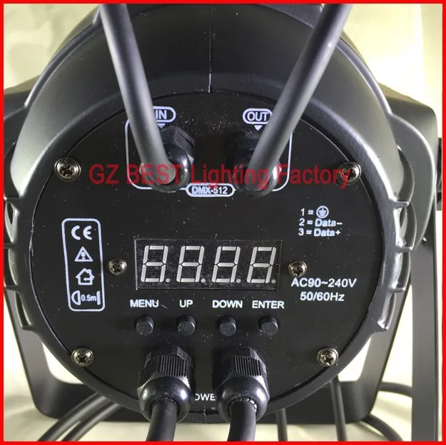 6 шт. с футляром для полета лучший Par64 DMX сценические осветители led par можно мыть 18x12 Вт RGBW 4в1