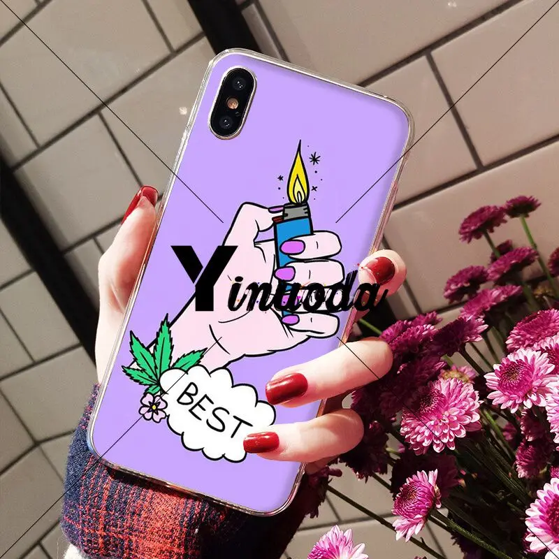 Мягкий силиконовый прозрачный чехол Yinuoda для iPhone X XS MAX 6 6s 7 7plus 8 8Plus 5 5S SE XR |